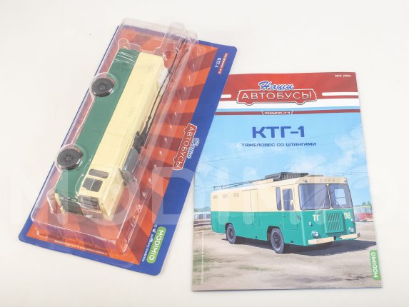 Наши Автобусы. Спецвыпуск № 19, КТГ-1 Наши Автобусы (MODIMIO) в масштабе 1:43, фото 2